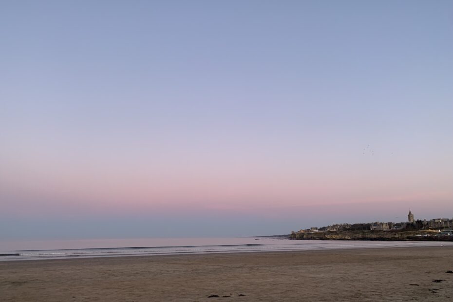 Sunset at West Sands, St Andrews.